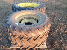 Set 380/85R30 & 14.9R46 wheels and tyres