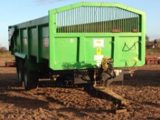 2007 AS Marston RCT 14FT-ADR-50 root crop trailer with sprung drawbar, air and hydraulic brakes,