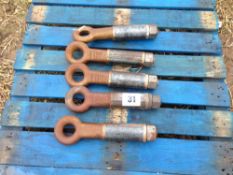 Quantity trailer swivel towing eyes