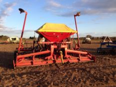 1996 Lely 4m power harrow with Lely Polymat combination drill