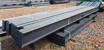 Apex Steel Framework on 20ft bays, frames, bolts and braces. 80ft long x 40ft wide x 13ft 6in @eaves