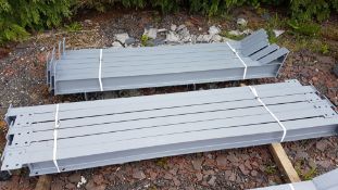 Apex Steel Framework, with Purlins and Fixings. 30ft long x 15ft wide x 8ft @ eaves.