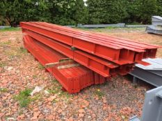 Apex Steel Framework on 15ft bays, with Purlins and Fixings. 75ft long x 30ft wide x 20ft @ eaves