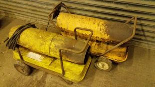 2x Diesel 240v Master Space Heaters NO VAT Location: Great Missenden, Buckinghamshire