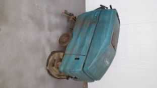 Tennant factory floor scrubber. Electric pedestrian floor scrubber. Location Boston, Lincolnshire.