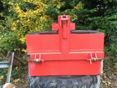 Farmers Made welded front weight filled with concrete. Location: Driffield, East Yorkshire