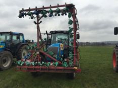 2008 Valtra N101 4wd 40kph tractor with VHS Cropmaster wrap around unit and forward control unit and