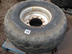 Single 550/60-22.5 wheel and tyre