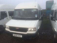LDV 9 seat minibus. Reg No: DK06 HHY