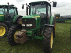 2004 John Deere 6420 Power Quad TLS 40kph 4wd tractor on 12.4R32 front and 13.6R48 rear wheels and