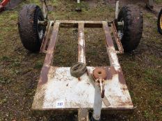 Single axle toilet trailer