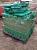 Quantity of folding trays