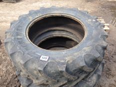 Pair 380/85R30 tyres