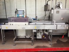 2007 Delford 8060 flow wrap machine with weight price base labeller and spares