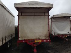 2008 VHS tandem axle 6.5m 10 pallet trailer. Serial No: VHS604