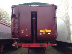 1998 Crane Fruehauf 57 cu yard commercial tipping trailer with new easy sheet. MOT until Jan 2017