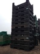 Quantity of folding pallet crates