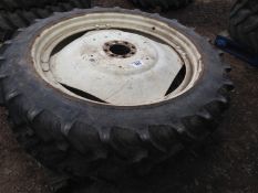 Pair of 11.2 R44 wheels and tyres