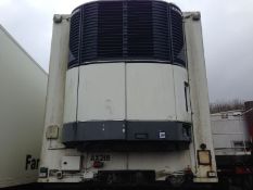1996 TCT 12.2m tandem axle Carrier fridge trailer. No MOT