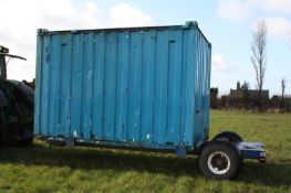 Mobile 10ft rest room with seating, hot water and sink unit