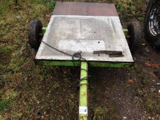 Single axle toilet trailer