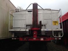 2007 Montracon 40 cu yard aggregate tipping trailer with new easy sheet and load weigher. MOT