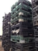 Quantity of folding pallet crates