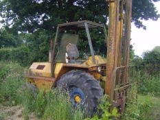Sanderson SB 55TC forklift, spares and repairs, circa 1973. Location: Retford, Nottinghamshire.