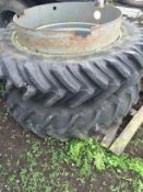 Firestone dual wheels 13.6 r38 NO VAT Location: Reading, Berkshire