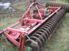 Lely 3.5m power harrow c/w flexi coil roller. Location: Retford, Nottinghamshire.