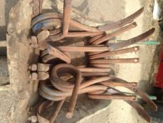 Blench 9x wide pig tail tines (brackets available).