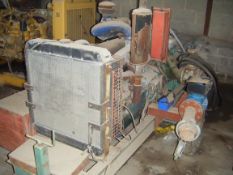 Irrigation pump with Ford 2714E Engine on drawbar. Location: Retford, Nottinghamshire.