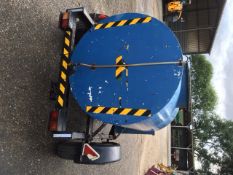 Trailed Fuel Bowser 250Gallon c/w 12v pump and hose Location: Wisbech,