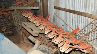 Tool bar with coulters for 3 metre Accord Drill. Location near North Walsham, Norfolk.