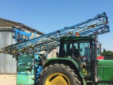 Berthoud 1000lt Mounted 18m Sprayer, year 2002. Registration no: 996340. Location Diss, Norfolk.