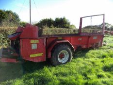 Zetor RUR-55 6.5T Rear Discharge Muck Spreader. Location Tiverton, Exeter.