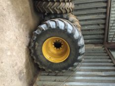 Tyres PR Michelin Mega 1050 x42 Mega 90% on 10 stud rims. Location: Retford, Nottinghamshire
