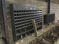 Quantity metal storage compartments with UNC & UNF nuts and bolts