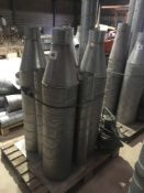 Quantity grain pedestals with fan