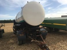 Four wheel 13000 ltr diesel bowser with pump