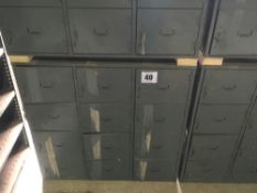 Quantity 12 compartment cupboards