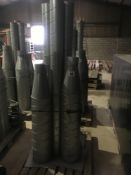 Quantity grain pedestals with fan