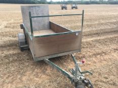 Single axle car trailer