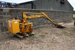 McConnell PA9058 rear mounted hedgecutter with cable controls. Serial No: 01RA13