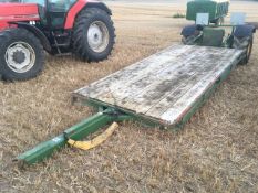 Power harrow transport trailer