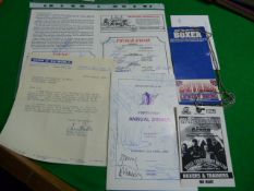 Badges, Letters, Signed Menu etc