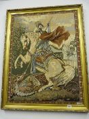 Framed Tapestry - George and The Dragon