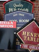 4 Pub Signs