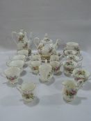 Royal Albert Moss Rose Tea & Coffee Service