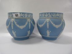 Pair of Wedgwood Jasper Ware Jardinieres